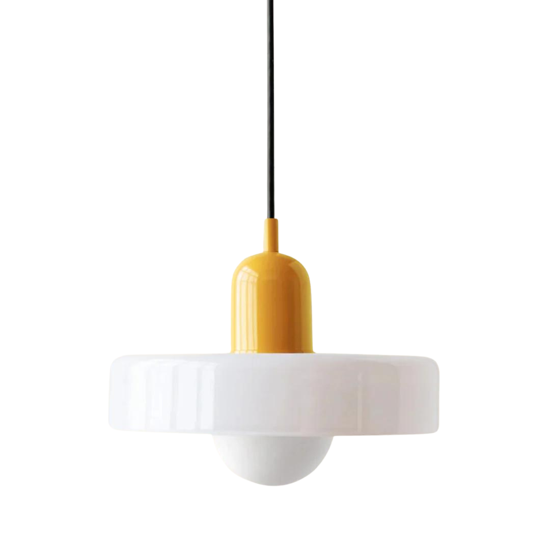 Voss' - Bauhaus Hanglamp - Gekleurd glas en modern design