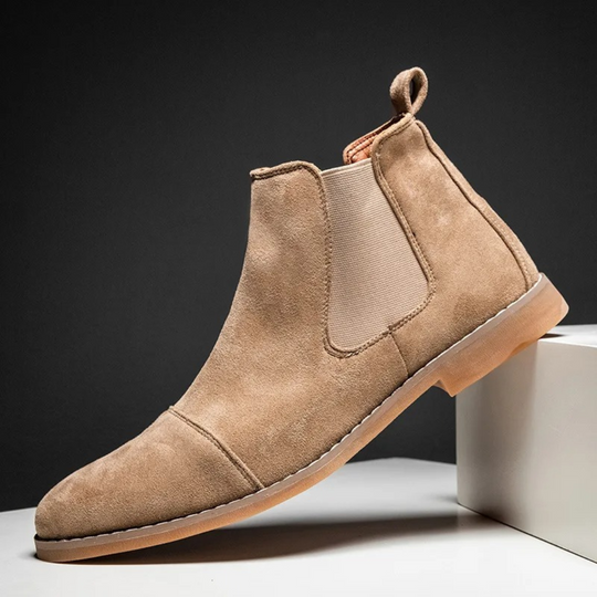 Moderne Suède Chelsea Boots voor Heren met Comfortabele Zool