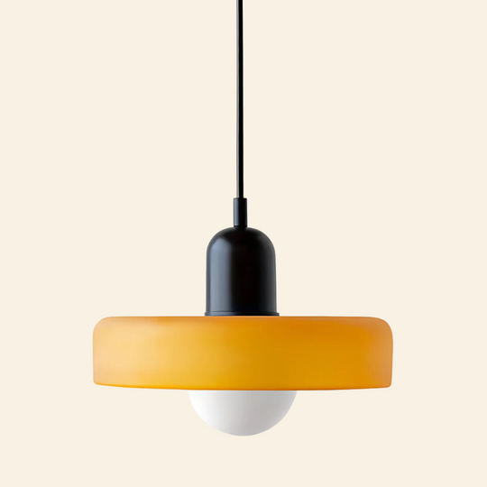 Voss' - Bauhaus hanglamp met gekleurd glas en modern design